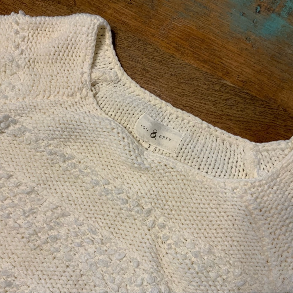 🌸🌸Lou & Grey Cream Textured Knit Sweater - Picture 3 of 6